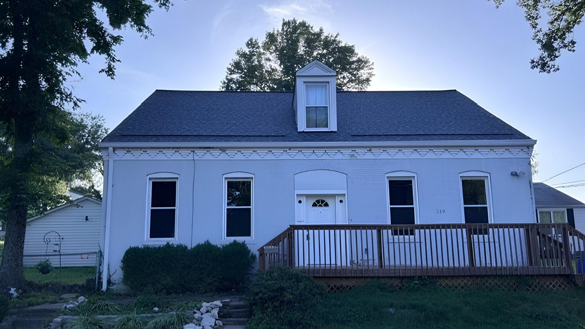 Completed roof, front of the house